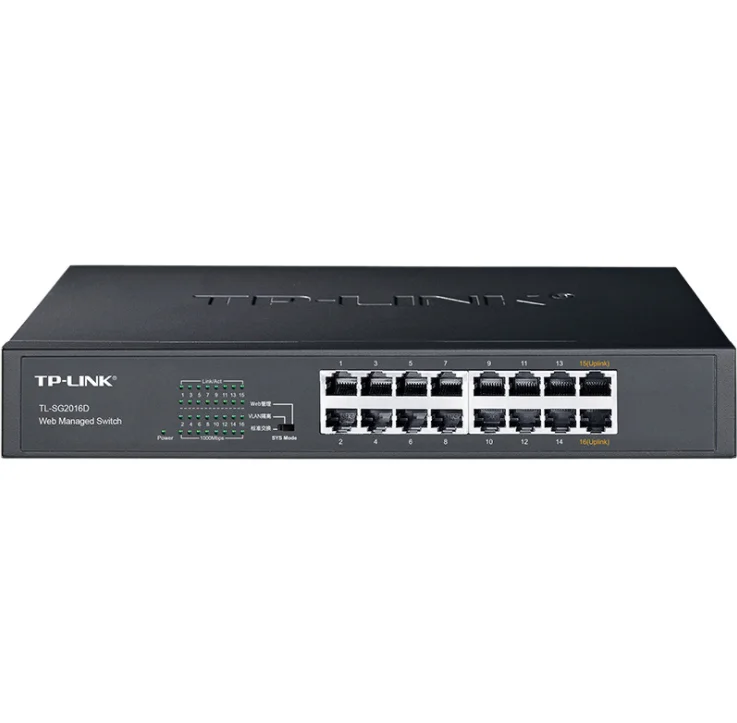 

Wholesale TP LINK TL-SG2016D 16-port full gigabit Web NMS switch monitoring VLAN division