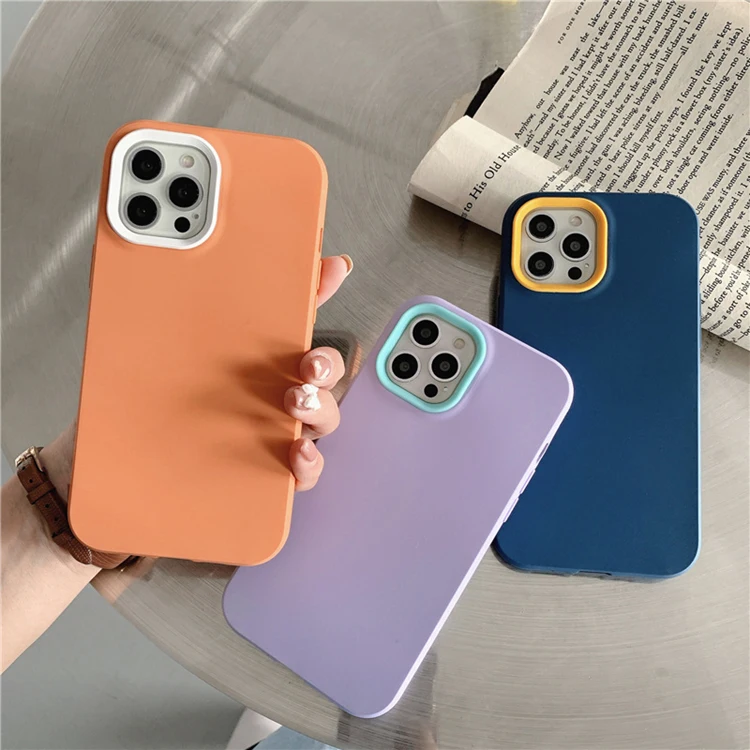 

Laudtec 3 In 1 TPU PC Phone Case For iPhone 13 Pro Max Lens Protective Shockproof Case Back Cover For iPhone 13 12 11 Pro Max, 5 color