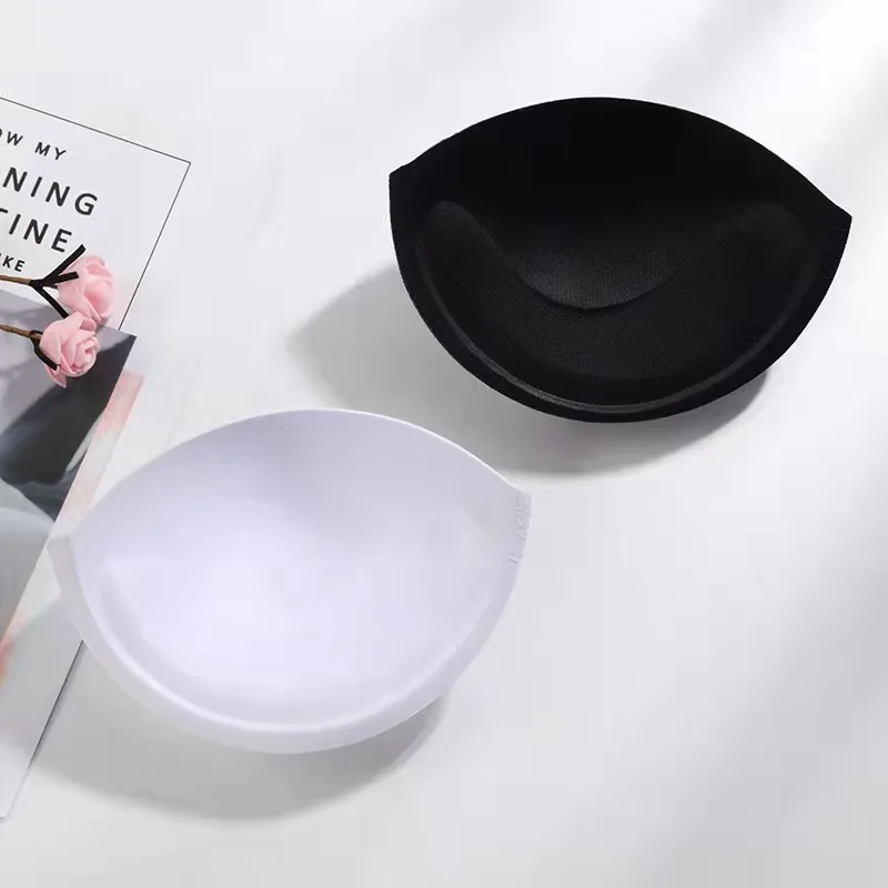 

High-quality plus size large padded molded bra cup, White black khaki (other color customization)