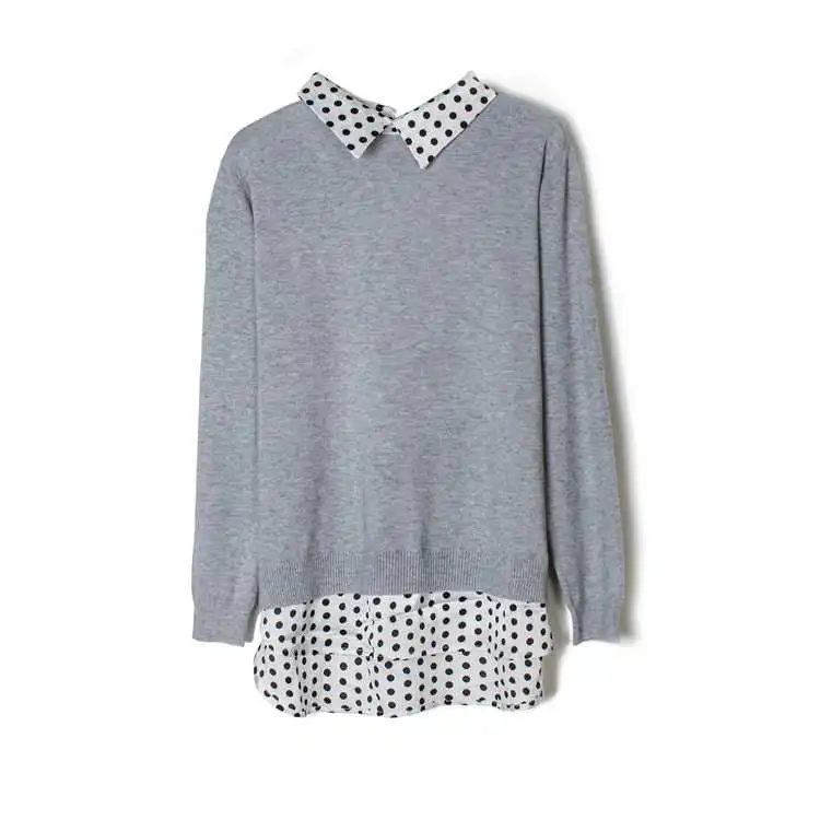 

Good Quality Winter Chunky Lounge Wear Plus Knitted Women'S Sweater Shirt