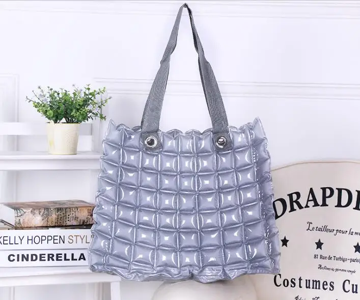 

new PVC air bubble beach bag inflatable shopping bag