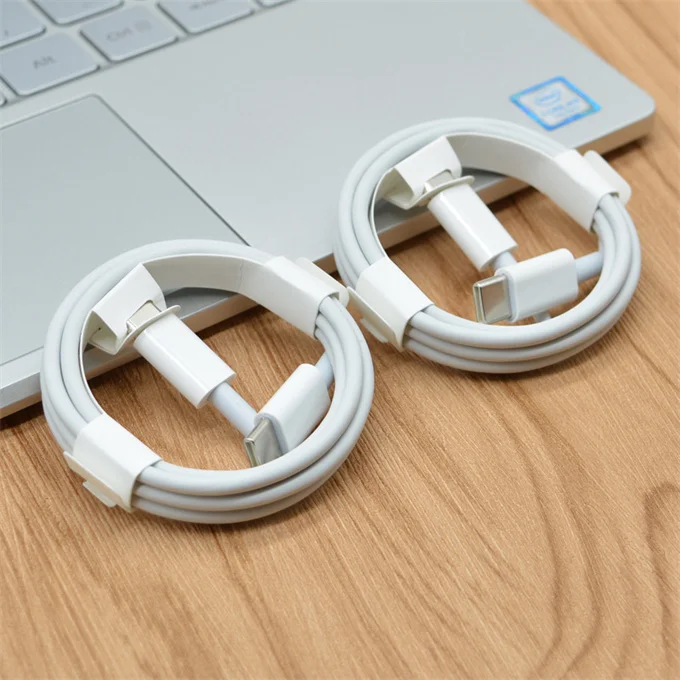 

New With E-mark 5A 100W Usb C Cables Type-C To Type-C Data Cable Charging Cable For Switch Macbook Iphone 12, White