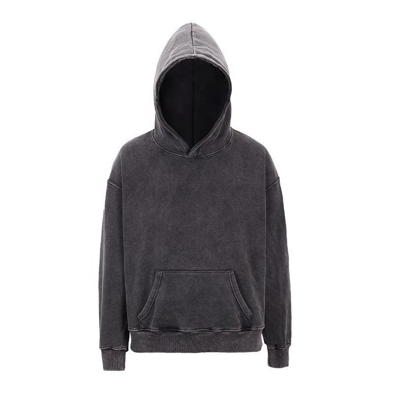 

Low MOQ good quality unisex cotton washing vintage oversized hoodie
