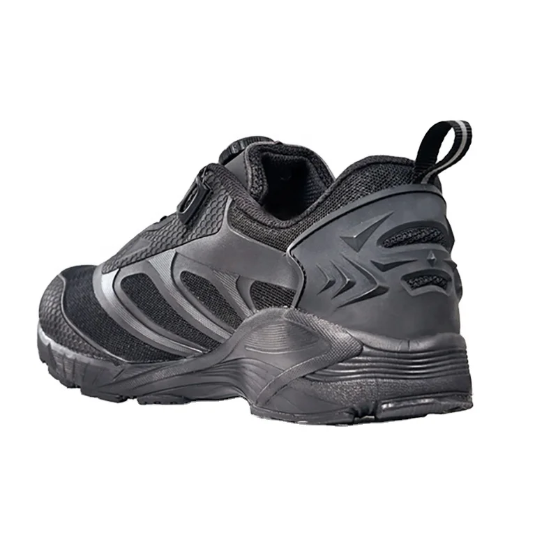 

Wear-Resitant outdoor running shoe Anti-puncture sport shoe mesh Breathable hiking shoe, Black