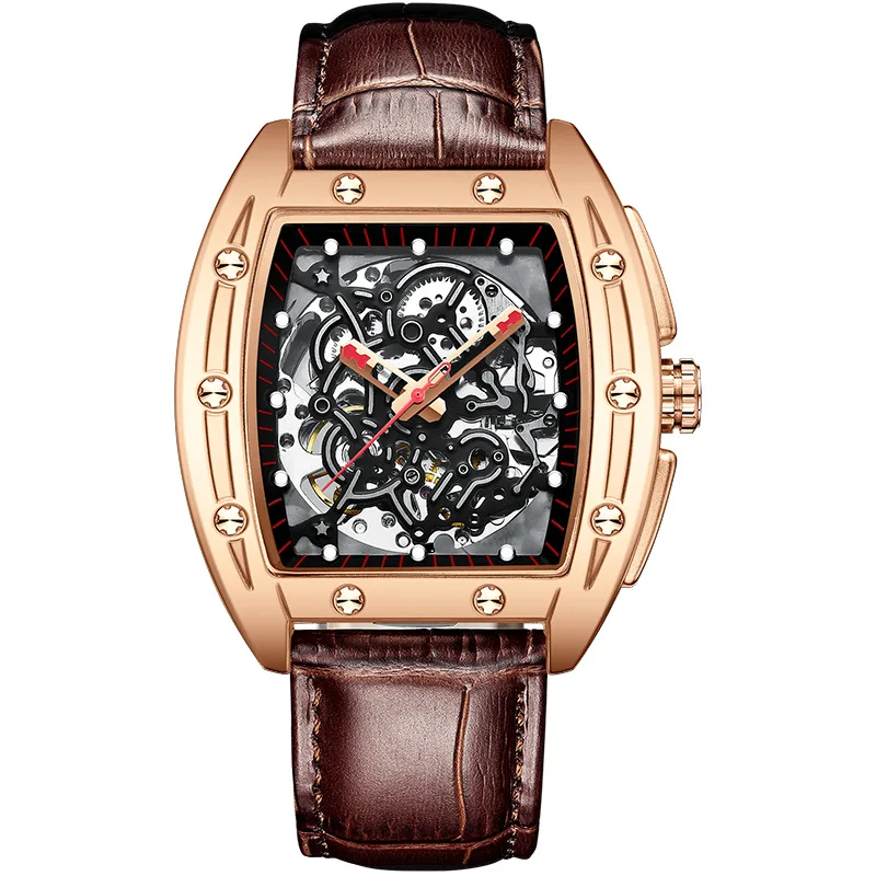 

High End Watch Skeleton Magnetic In Price Aviation Active 2 24K Gold Bustdown Auriol Watches Formal