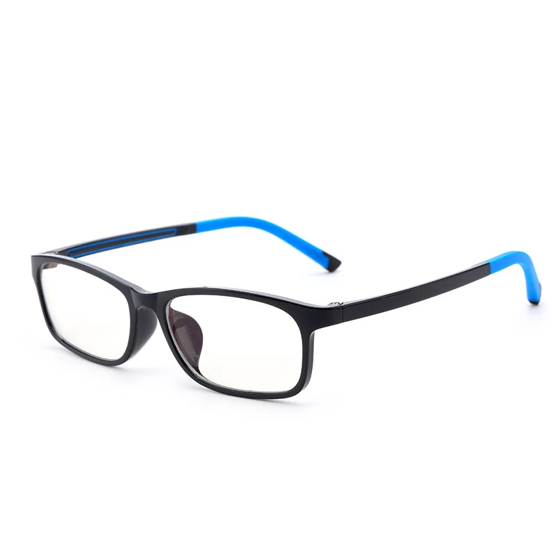 

2020 custom logo fashion TPEE TR90 square optical frames kids anti glare blue light blocking glasses