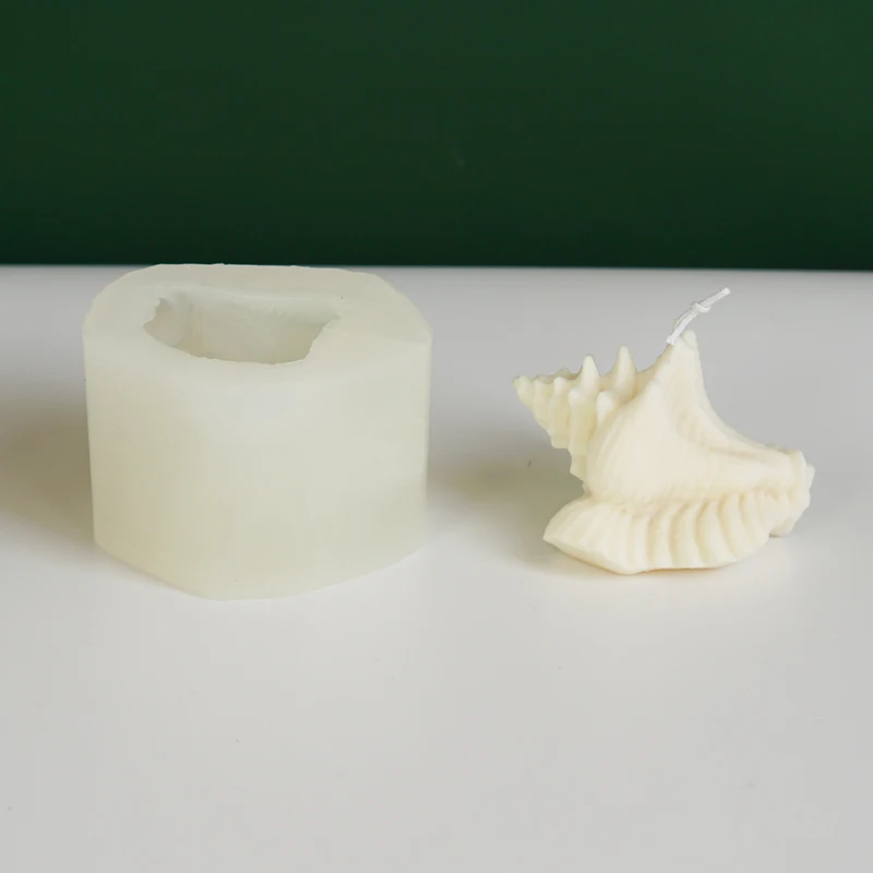 

B-3077 Simulation conch Silicone Candle Mold DIY aromatherapy candle silicone mold, Random