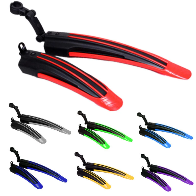 

Jetshark Cycling Accessories Adjustable Colorful Rear Bicycle Mudguard Mountain Bike Dirt Front Bike Fender