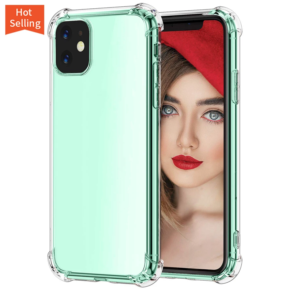 

For Iphone 13 Case,Transparent Clear Shockproof Tpu Bumper Phone Case Back Cover For Iphone 13 12 Pro Max