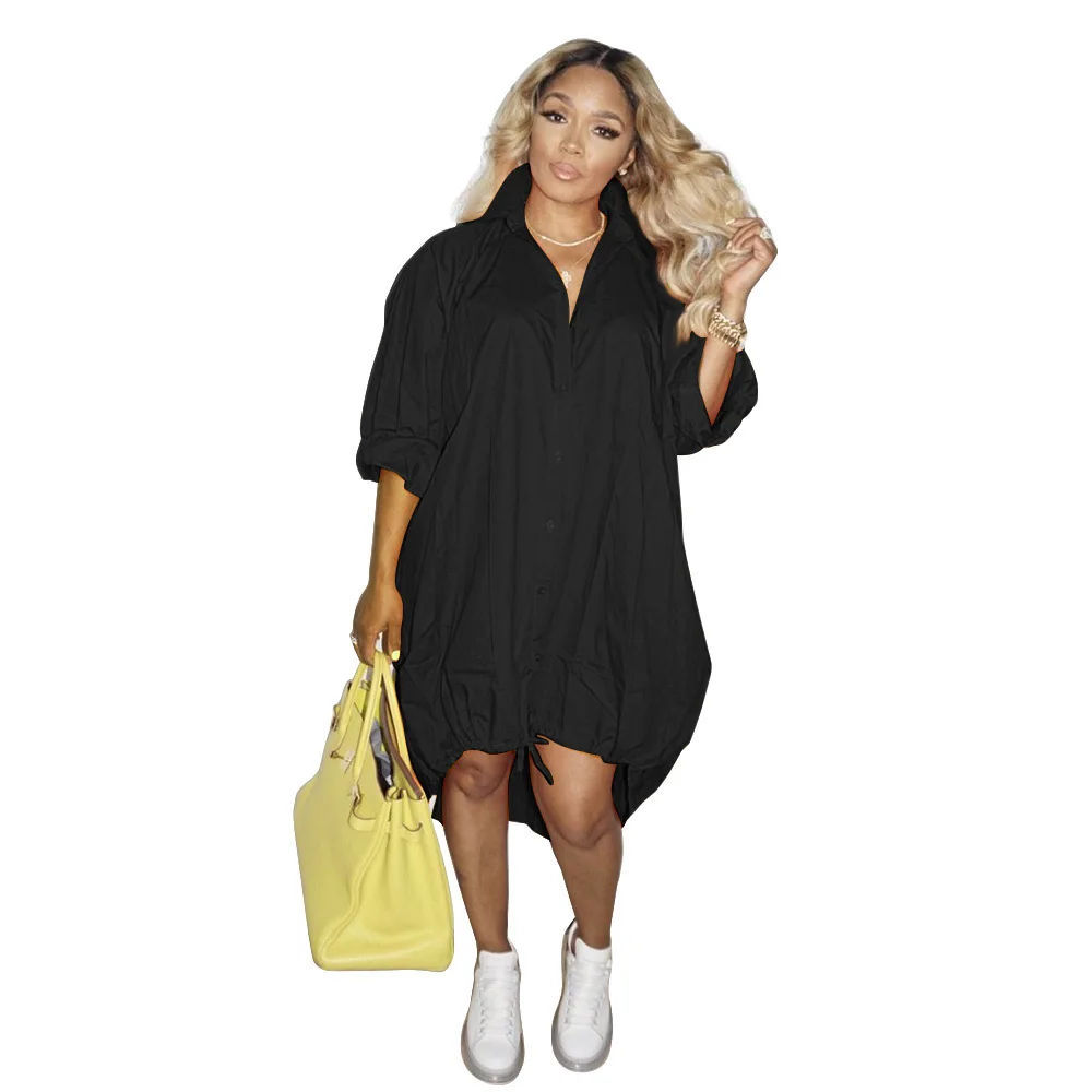 

New Long Sleeve Woman Fashion Tops Solid Color Women Tops Casual Turn Down Collar Irregular Women Shirts Blouses And Tops