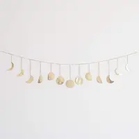 

13Pcs Hammered Gold Metal Moon Wall Decor Set, Moon Phases Boho Wall Hanging Art Decorative Garland