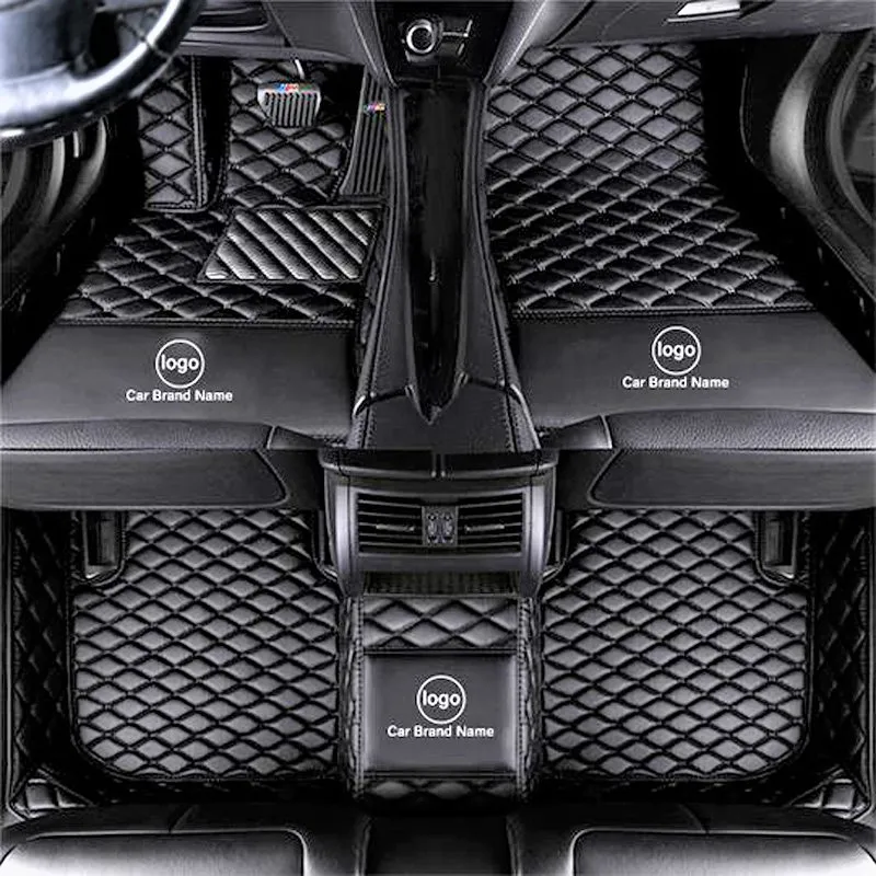 

variety figure anti-aging rizline doble layer luxury 5d leather car floor mat for hyundai creta