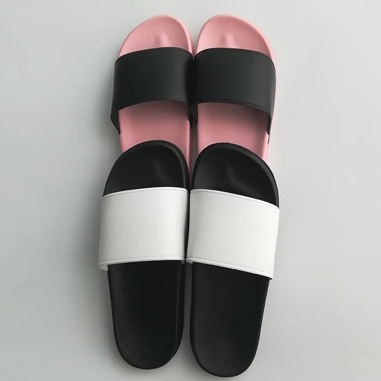 initials insignia cutout leather slides