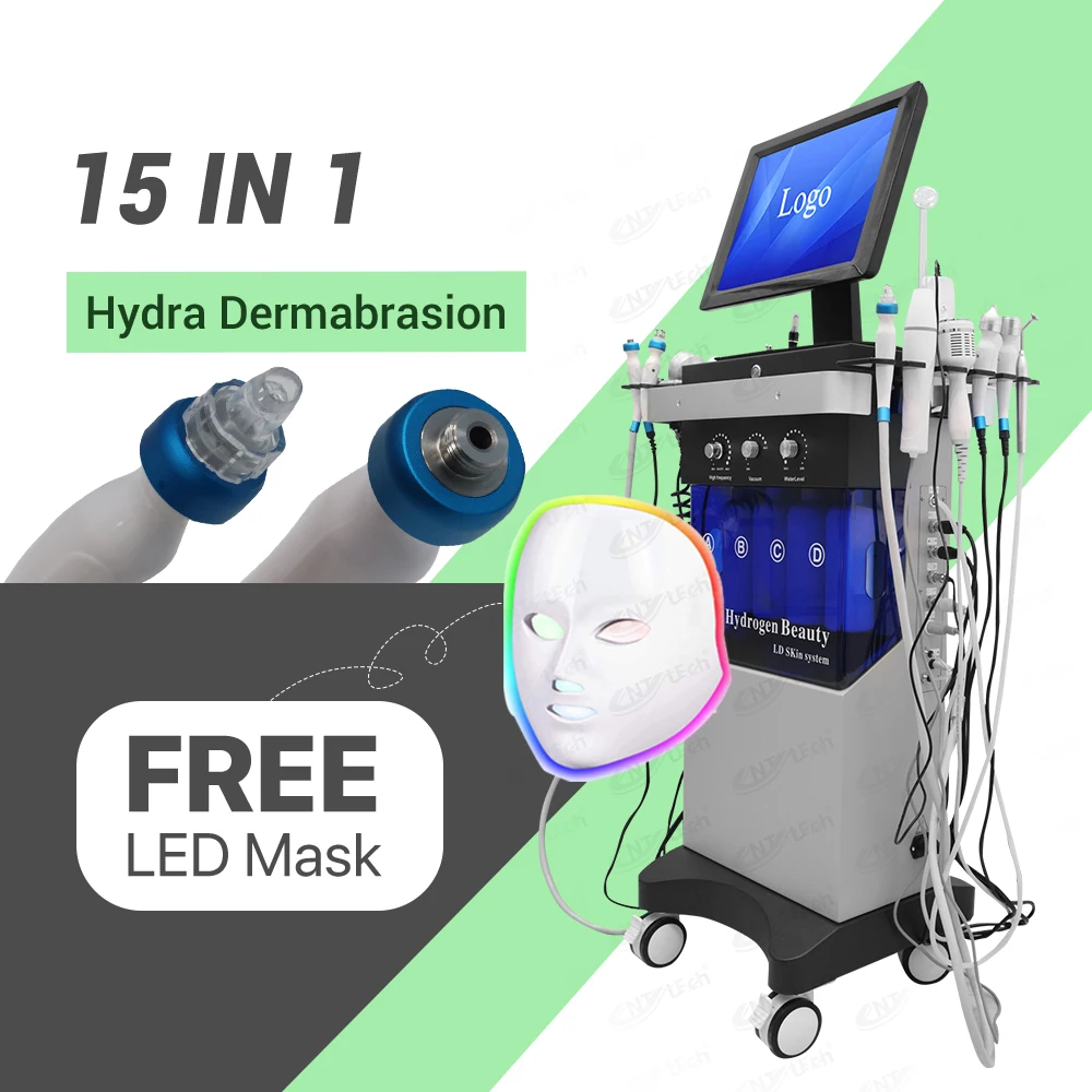 

New model factory price 15 in 1 hydra skin facial machine 2023