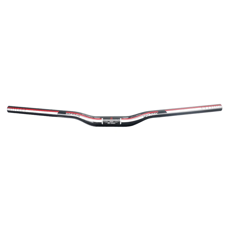 

Toseek 580/600/620/640/660mm mountain bike handlebar red/green blue 31.8 bicycle carbon mtb handlebar