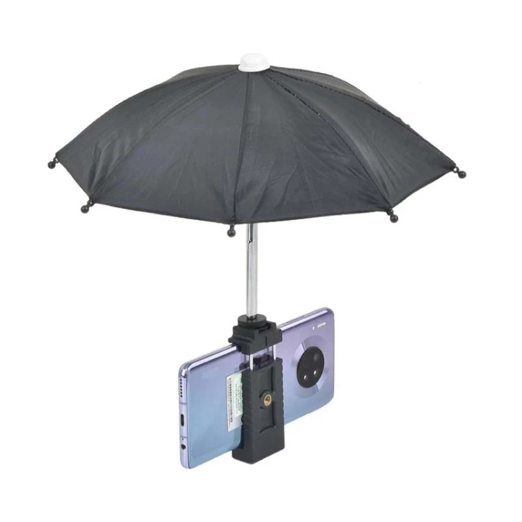 

Outdoor Photographic Equipment Mini Waterproof Phone Sunscreen Parasol Photography Umbrella For Mobile Phone