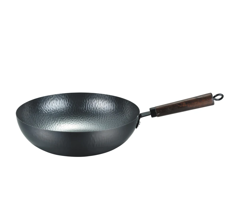 

High Quality Chinese Non-stick Cookware 32cm Cast Iron Wok Pan without Lids Fish Scale Fry Pan Pots Wok Pan