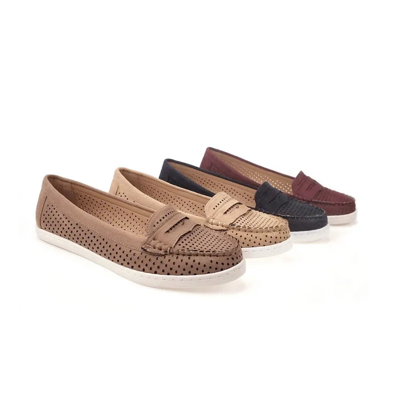 

Ladies fashion casual New Arrival women's Walking boat Shoes Flat Ballerina Laser flat ballerina Moccasin loafers boat shoes, Customized color