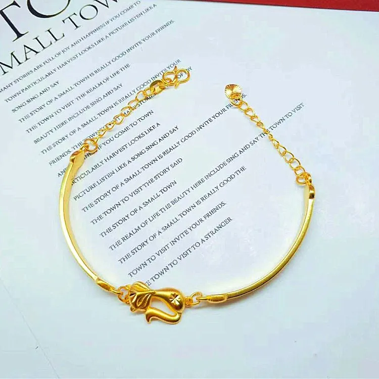 

Gold Plated Fox Set Exquisite Craftsmanship Gold Fox Bracelet Pendant Ladies Jewelry