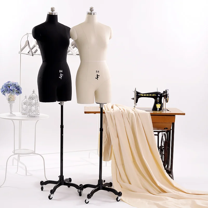 

Clothes DressMaker mannequin Sewing Tailoring adjustable dress form foam female Mannequin, Skin,black