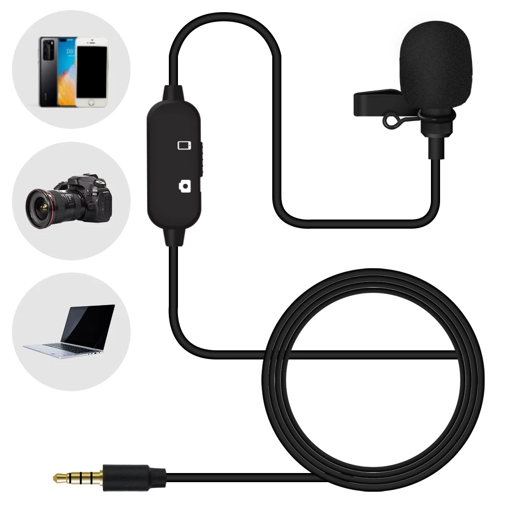 

Manufacturer wholesale professional mini lavalier microphone with simple clip for recording video conference Podcast microphone