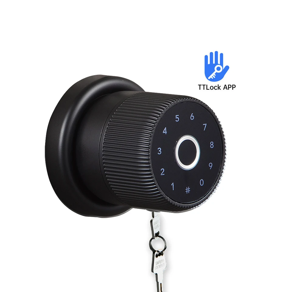 

Intelligent Zinc Alloy Smart Lock Digital TTLock App Wifi Smart Electronic Fingerprint Keyless Round Smart Knob Lock