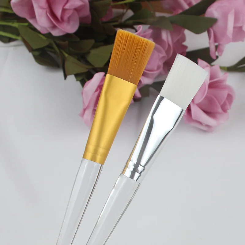 

Factory wholesale eco silicone crystal facial mask brush private label cosmetic clay mud face mask applicator soft nylon brush