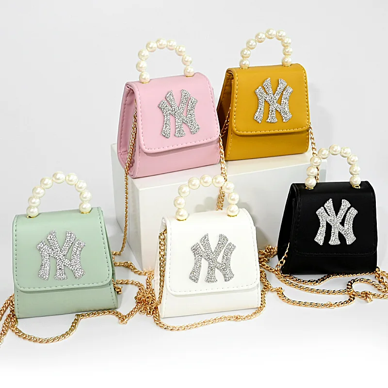 

2021 Stock Quick Shipping Latest Purse Women New York Yankee Purse Handbag Ladies Hand Bags Rivet Pu Ny Purses Handbags Bag, Multi