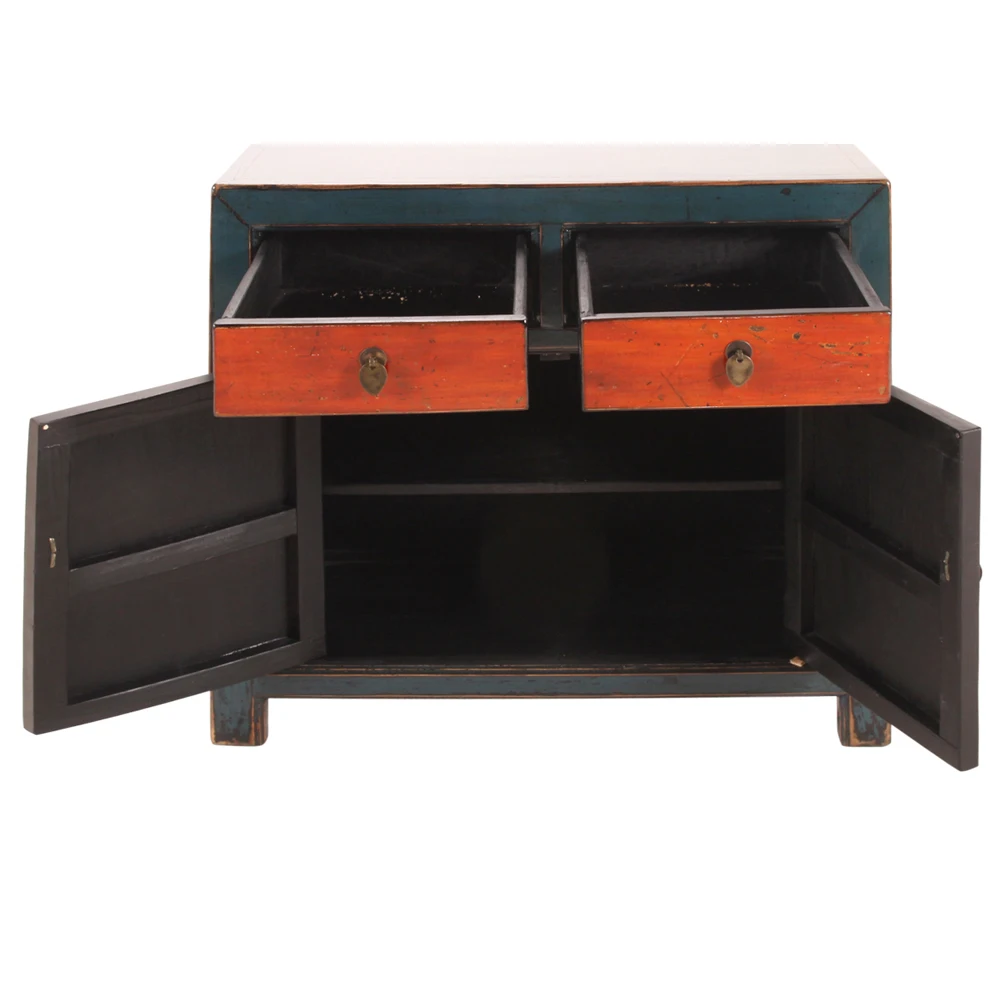 
solid wood antique chinese reproduced sideboard antique furniture bar cabinet solid wooden painted furniture unique furniture 