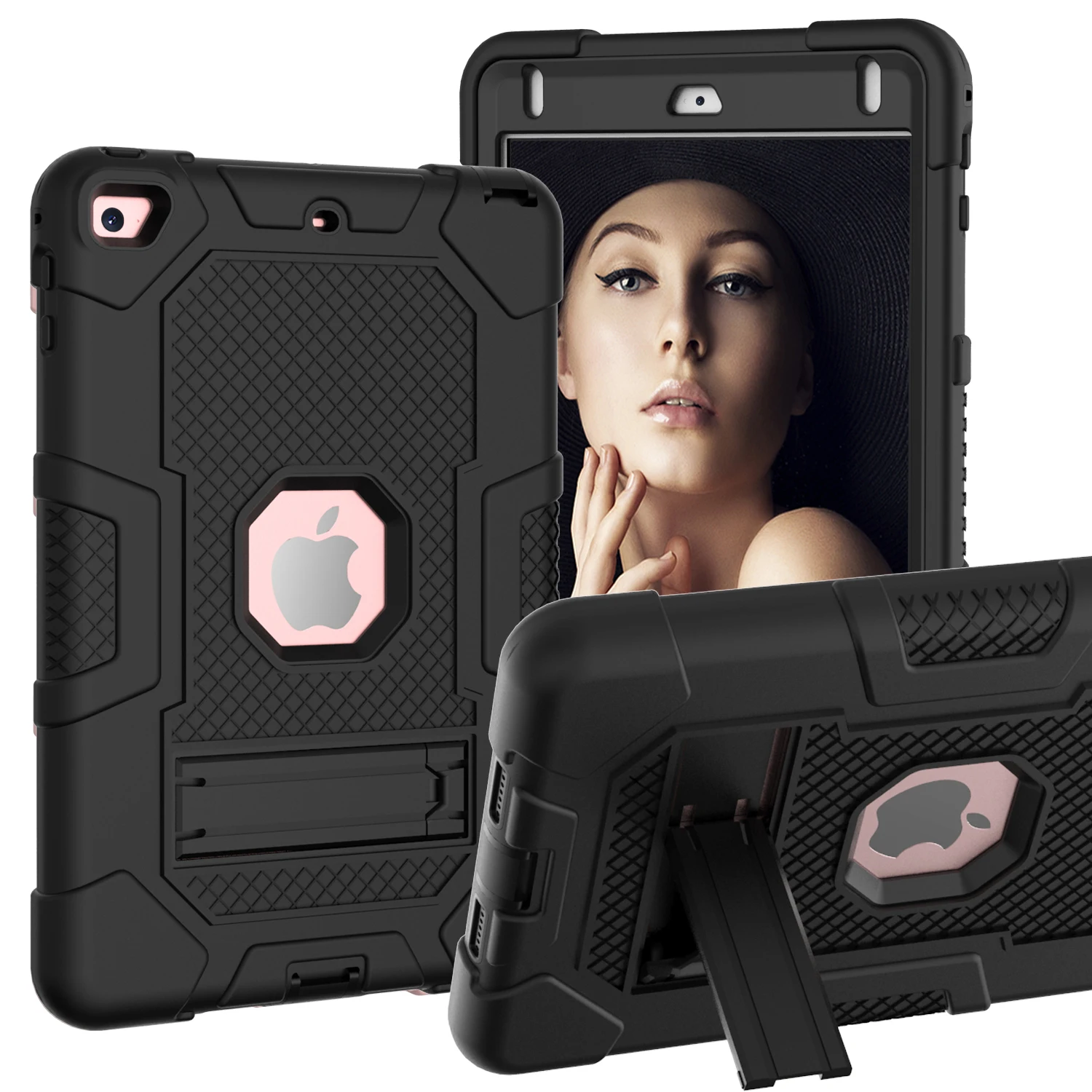 

Heavy Duty Case For iPad Mini 7.9 inch 4/ 5 4th Gen / 5th Gen Rugged Tough Armor Defender Shockproof Kickstand Tablet Cover