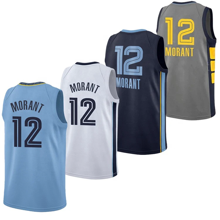 

Men's Ja Morant Jersey Embroidery Basketball Uniforms #12 Ja Morant Basketball Jersey