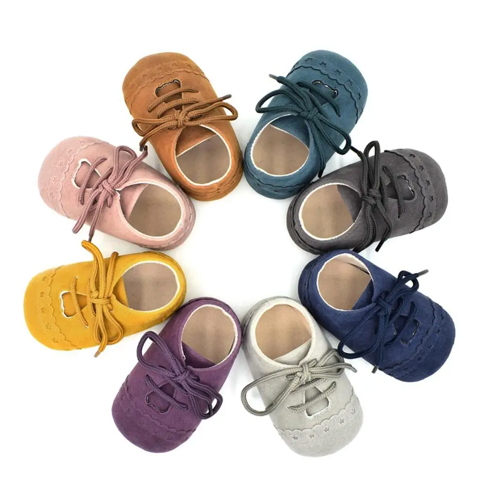 

Newborn Baby Shoes Girls Boys Soft Warm Nubuck Leather Prewalker Anti-slip Shoes Canvas Sports Sneakers Moccasins Footwear Shoes