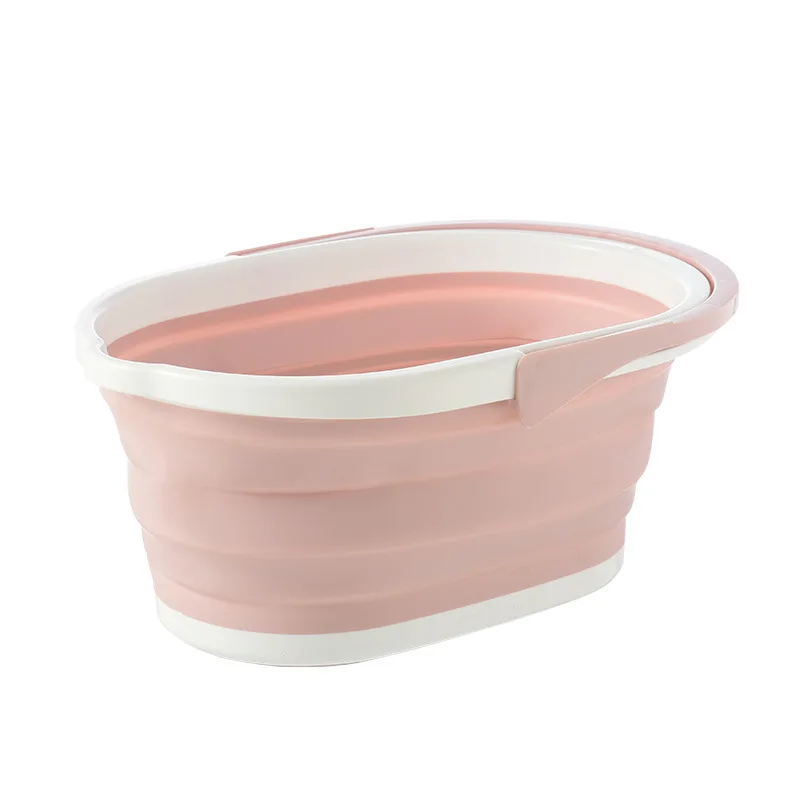 
Outdoor Portable Plastic Foldable Mop folding bucket Household Portable Bathroom Plastic Folding Water Bucket car 
