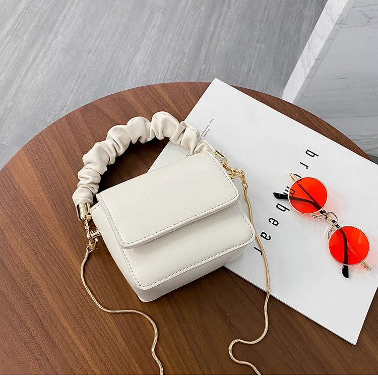 

Women 2020 Chain Design Luxury Hand Bag MINI PU Leather Shoulder Bags Female Travel bags Purses Sac Main Femme, Colors