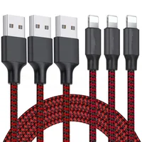 

2020 Amazon Hot Selling for iPhone original Cable 3FT 6FT 10FT Nylon Braided MFi Cable USB Cord Charging for iPhone 11/X/7/8/6S