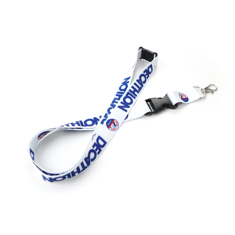 

Promotional Cheap custom design id wrist phone press heat fabric lanyard