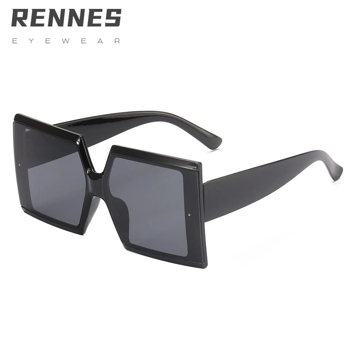 

RENNES Luxury Oversize Sunglasses Fashion Square Gradient Big Frame Retro Eyeglasses Eyewear UV400 Sunglass