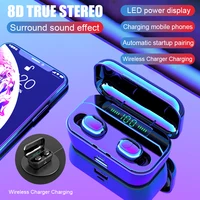 

Waterproof IP7 TWS Bluetooth 5.0 in-Ear Noise Cancelling Headphones Touch Wireless LED Sports Earbuds with 3500 mAh Charging
