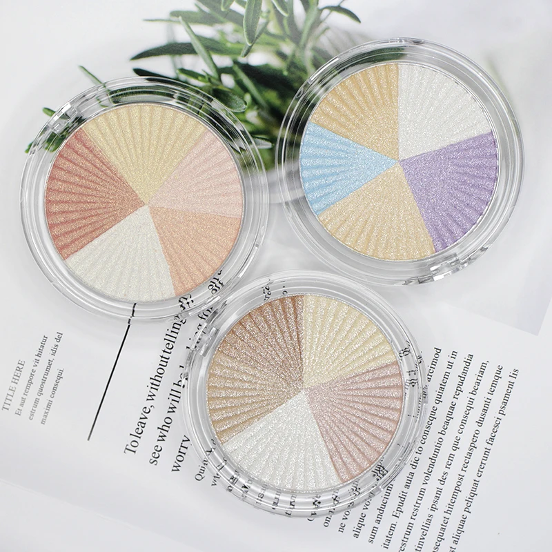 

Private Label 5 Color High Pigmented Diamond Highlighter Single Makeup Shimmer Highlighter, 5 colors