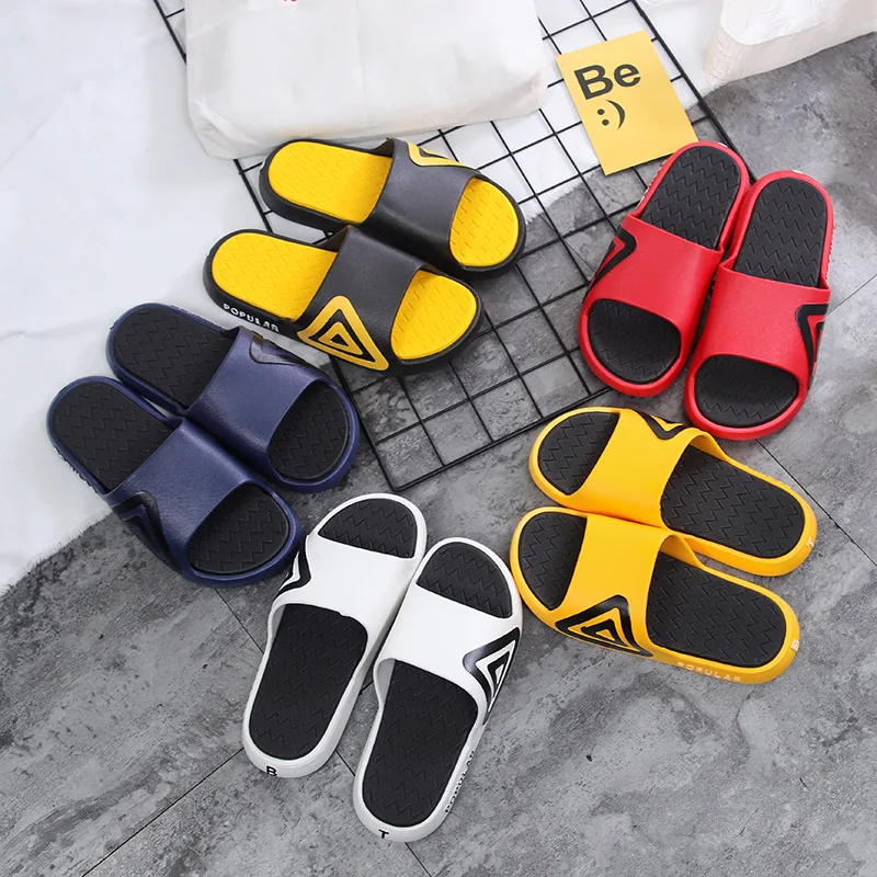 

Hotel Slippers New Outdoor Summer Home Shoes, Bathroom Sandals and Slippers, Indoor PVC Waterproof Printed Anti-slip Breathable