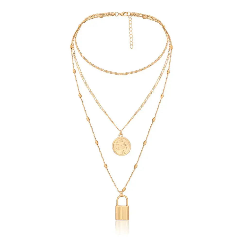 

Fashion gold key pendant necklace for women Wholesale N202147, Picture shows