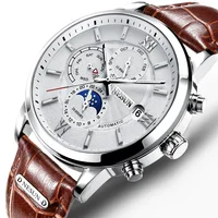 

dropshipping oem watches men wrist luxury brand watch 3 ATM waterproof mechanical automatic mens watches in wristwatches
