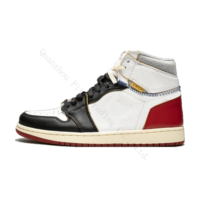 

Jardon 1 Retro Union Black Toe men's women's fashion casual sports basketball running zapatillas zapatos shoes sneakers