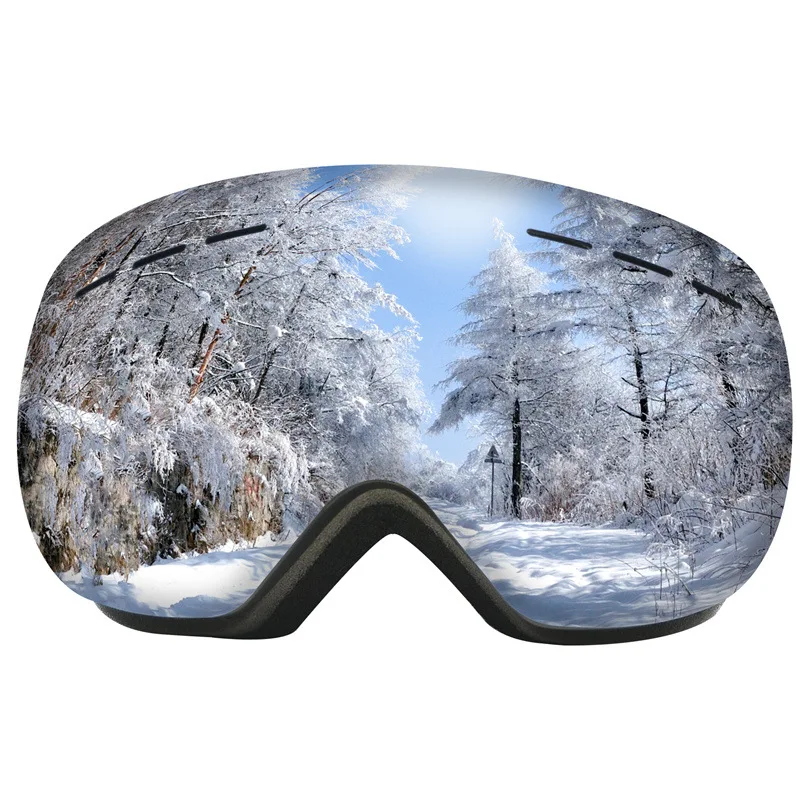 

2021 Hot Seller Adult UV400 Custom Logo Colorful Snow ski Googles Safety Oversized Anti-Fog snowboard Sports Google, Custom colors