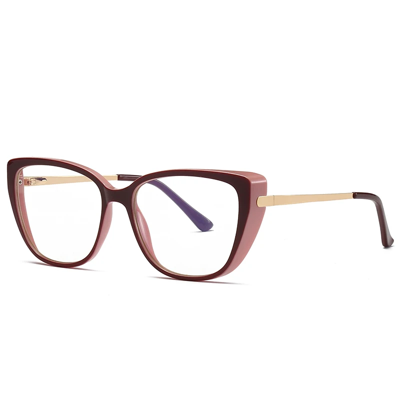 

2020 New Transparent T Red Eyeglasses Frames Women Men's Computer Glasses Anti Blue Light Glasses, Mix color or custom colors