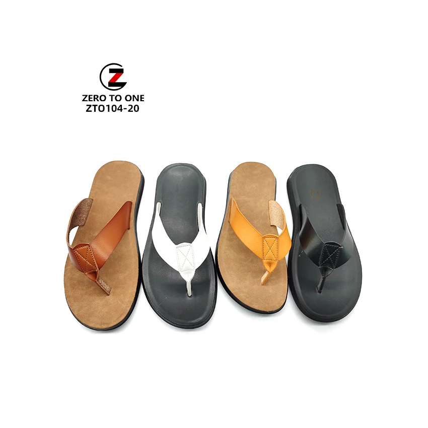 

New 2021 High street fashion Recyclable Microfiber men's Casual Flip flops slipper mens sandal summer house shoes