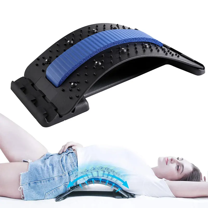 

Back Acupressure Massage Equipment Adjustable Magic Lumbar Stretch Home Fitness Support Relaxation Spinal Pain Relieve