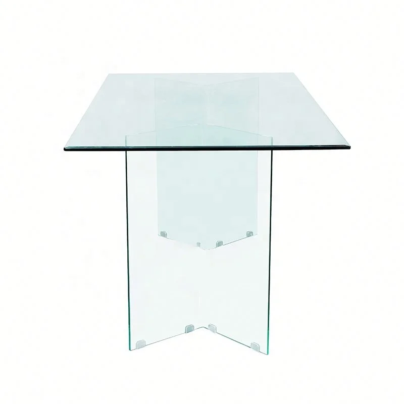 Best Selling Modern Hot Bent Glass Coffee Table Simple Design Glass Top