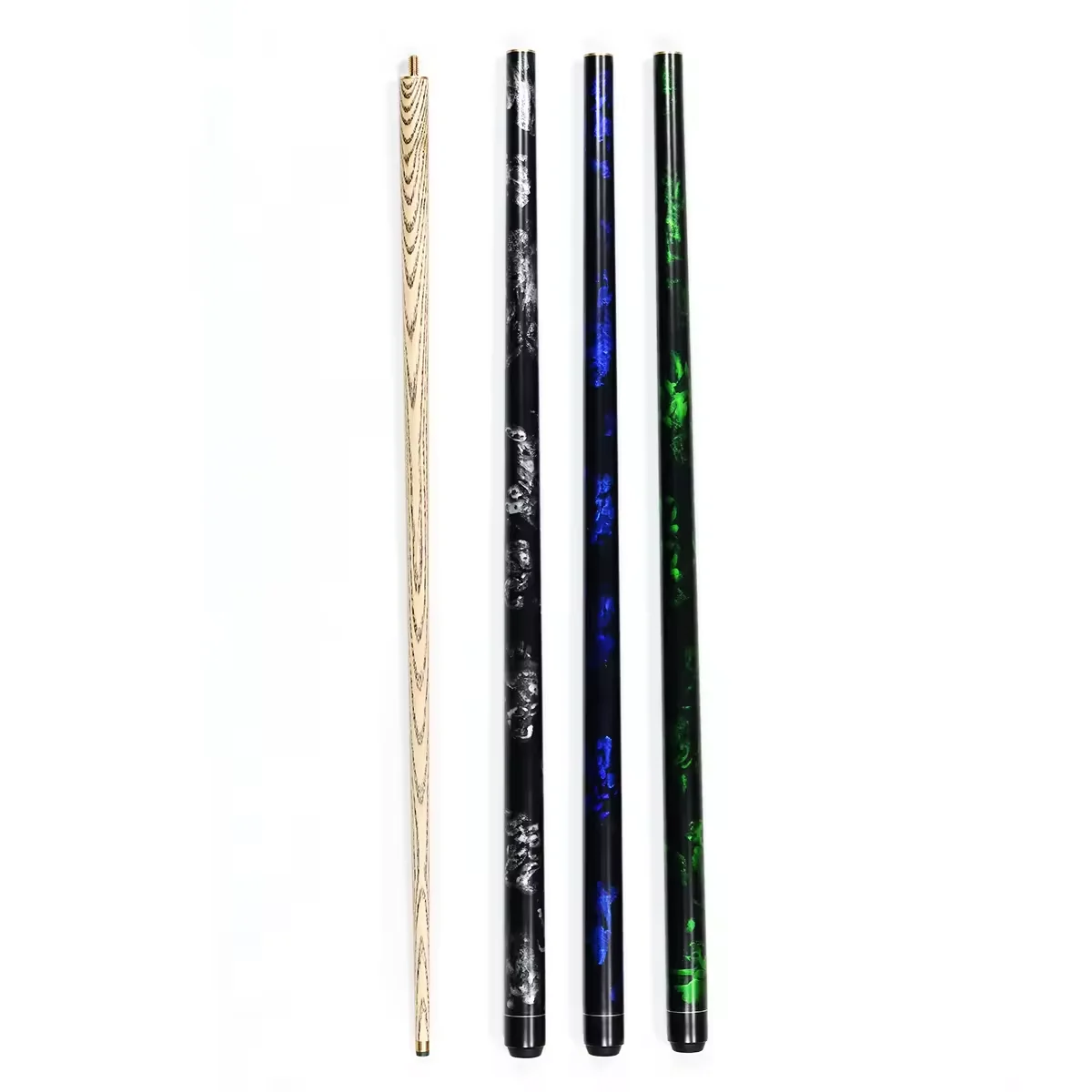Hot Sell Ash Wood 57" 1/2 Jointed  10mm Cue Tip Billiard Snooker Pool Cue Stick