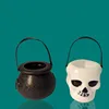 New Witch Bucket Skeleton Barrels Candy Gift Jar Kids Children Dress Up Props Halloween Party Favors Supplies